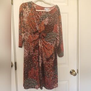 Northstyle paisley colorful print dress Size PXL soft and stretchy